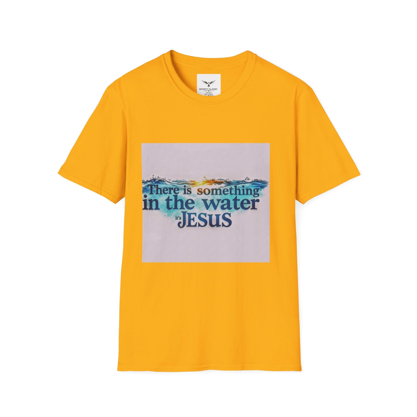 Jesus Water Graphic T-Shirt — "There Is Something in the Water" Christian Faith Tee