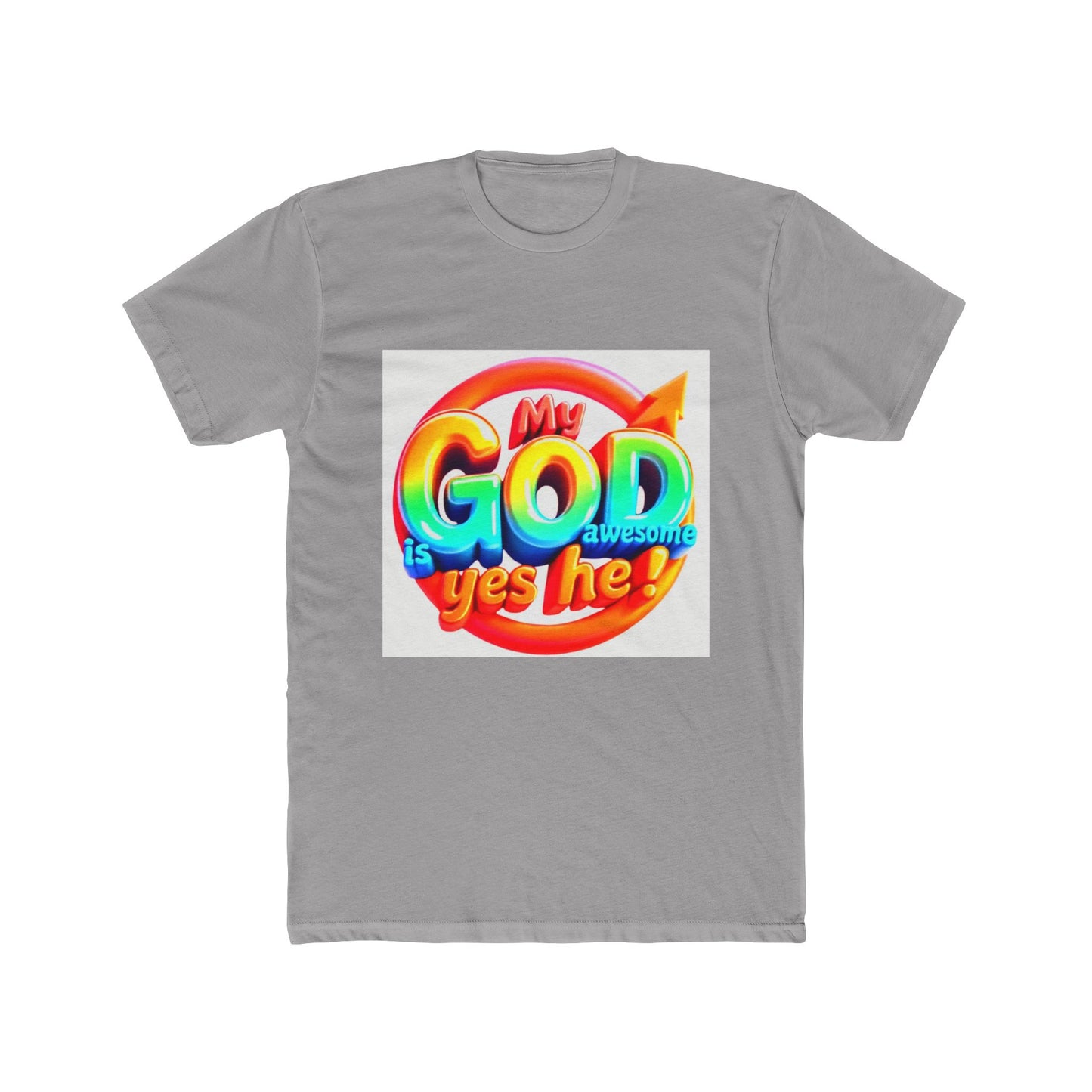 Colorful Faith-Inspired Unisex Cotton Crew Tee, Inspirational Shirt, Christian Apparel, Casual Wear, Gift for Believers