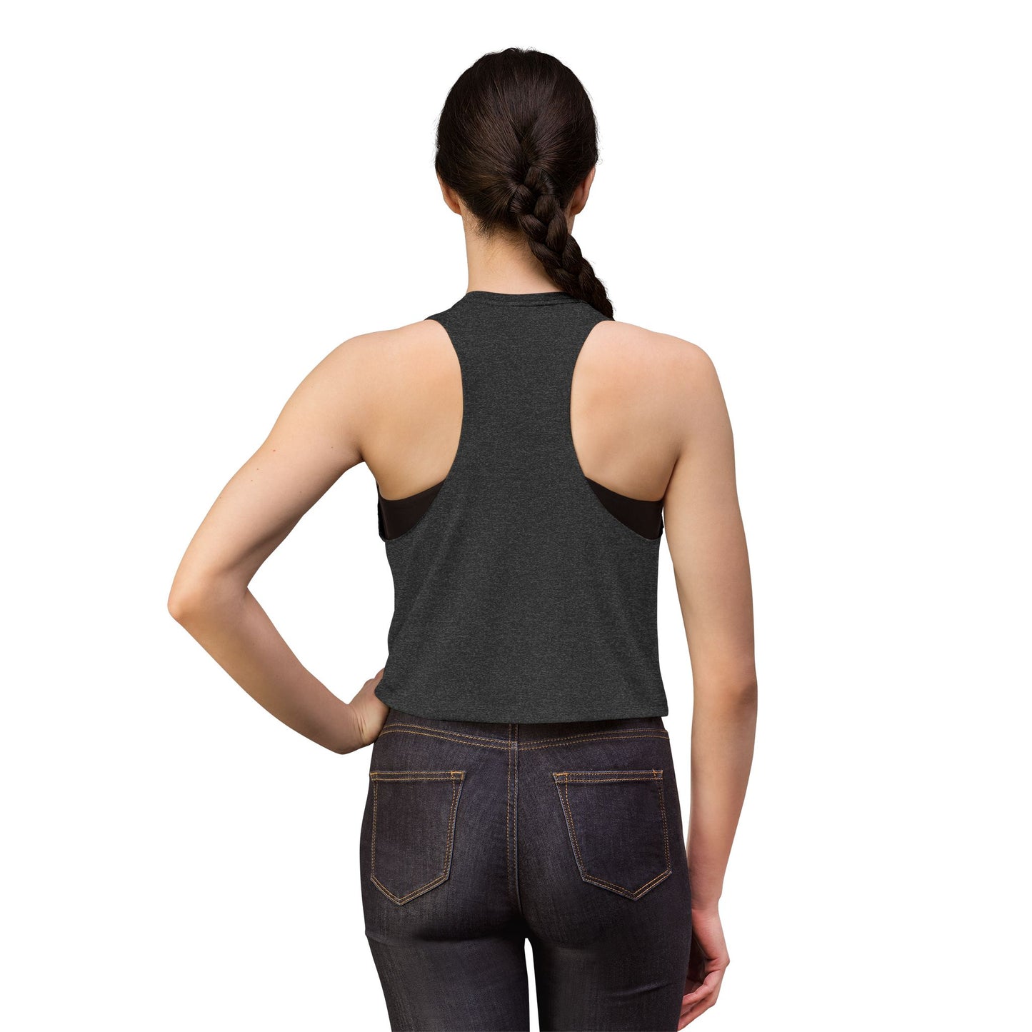 Women's Crop Top — "We Rock With God" Christian Faith Graphic Crop Tank