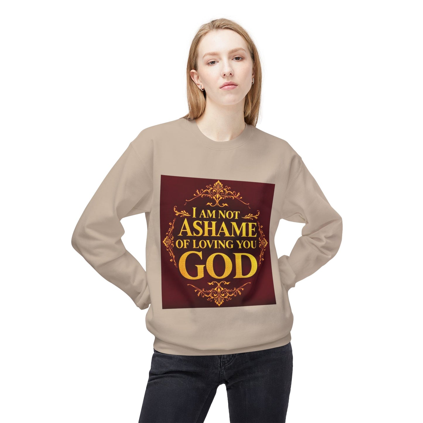 Unisex Inspirational Crewneck Sweatshirt, Faith Sweatshirt, God Love Crewneck, Christian Apparel, Religious Gift, Cozy Fleece