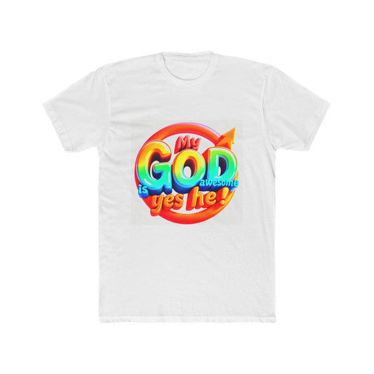 Colorful Faith-Inspired Unisex Cotton Crew Tee, Inspirational Shirt, Christian Apparel, Casual Wear, Gift for Believers