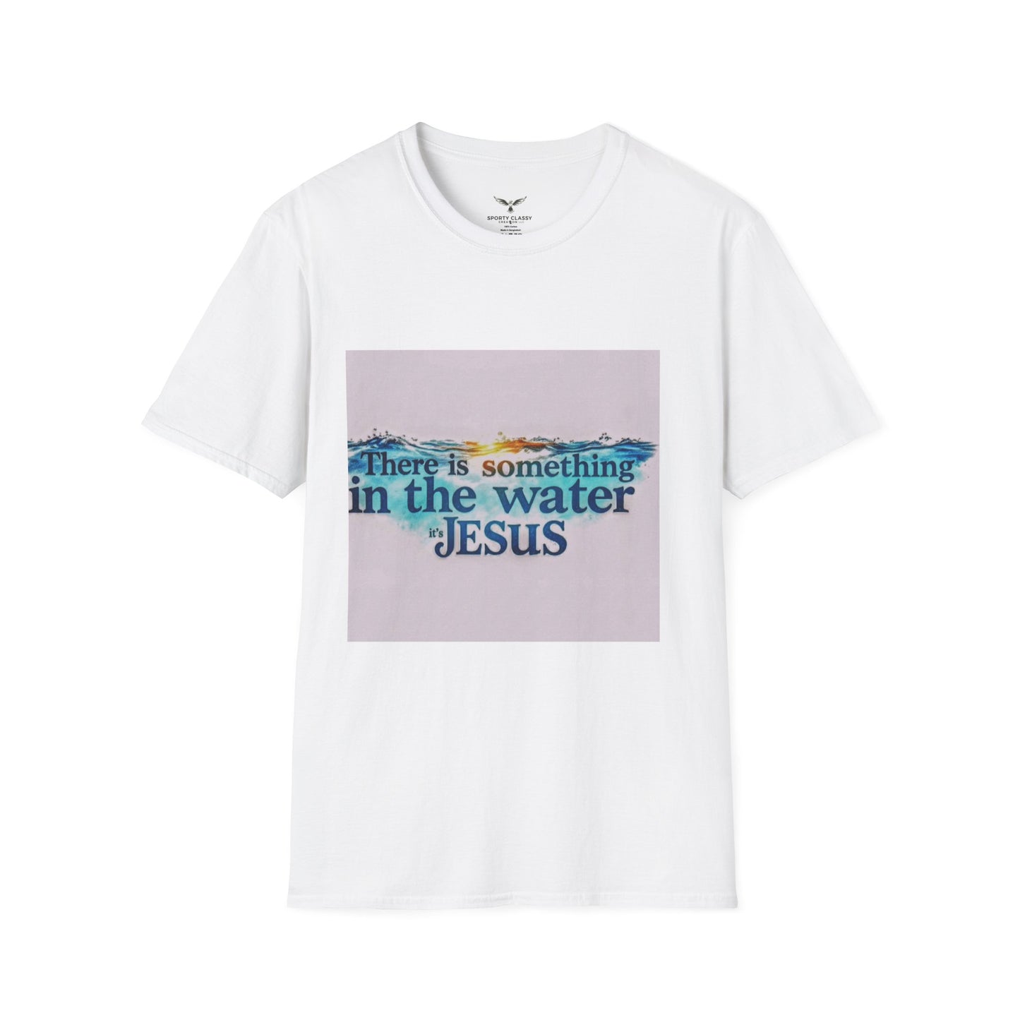 Jesus Water Graphic T-Shirt — "There Is Something in the Water" Christian Faith Tee