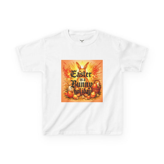 Easter is a Bunny Holiday Kids T-Shirt | Vintage Easter Eggs Bunny Design