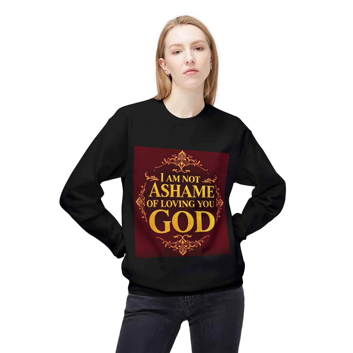 Unisex Inspirational Crewneck Sweatshirt, Faith Sweatshirt, God Love Crewneck, Christian Apparel, Religious Gift, Cozy Fleece