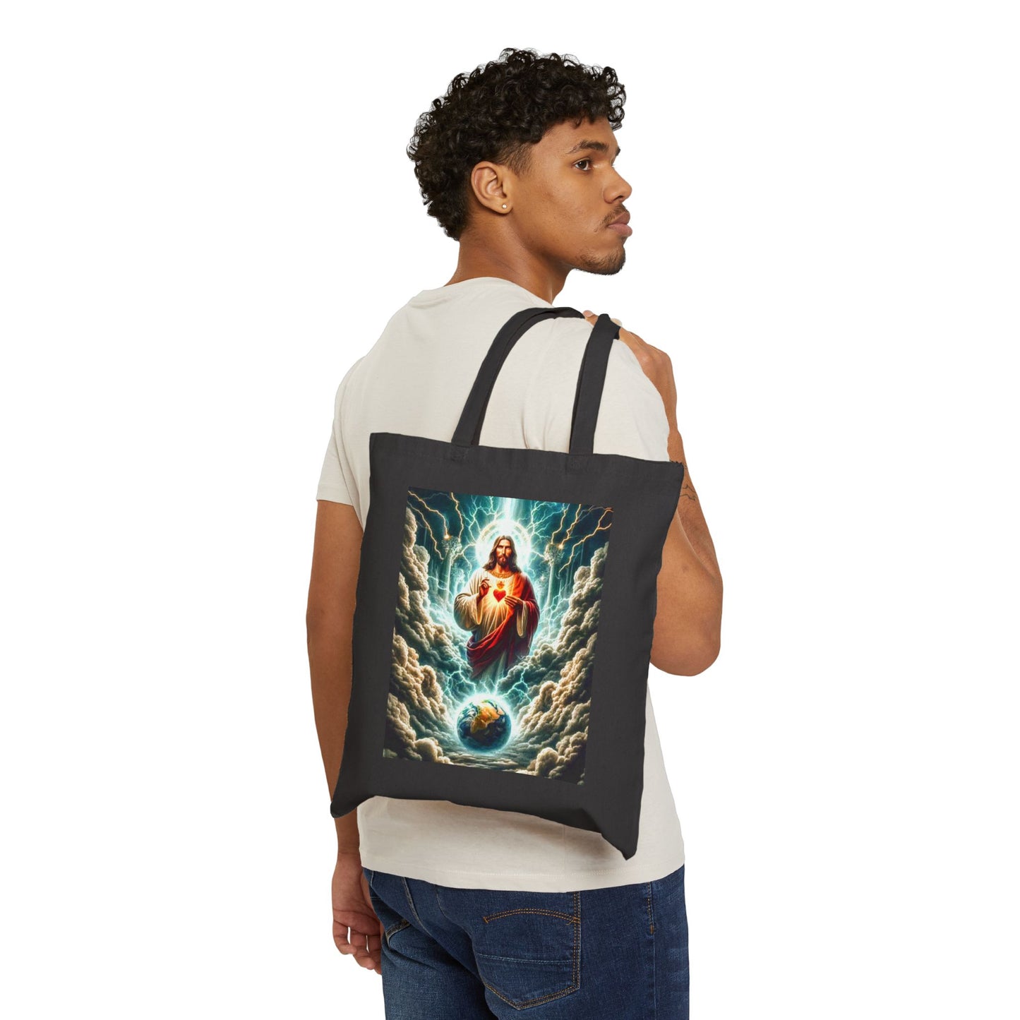 Divine Love Cotton Canvas Tote Bag