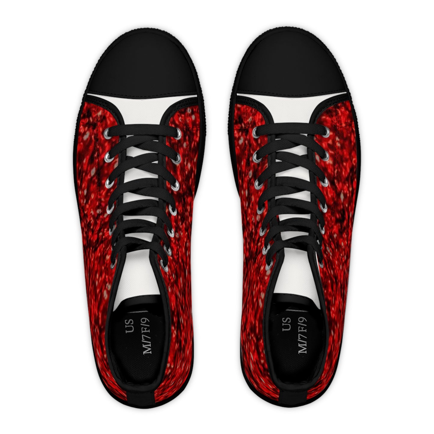 Bold Red High Top Sneakers for Women - Stylish Casual Footwear