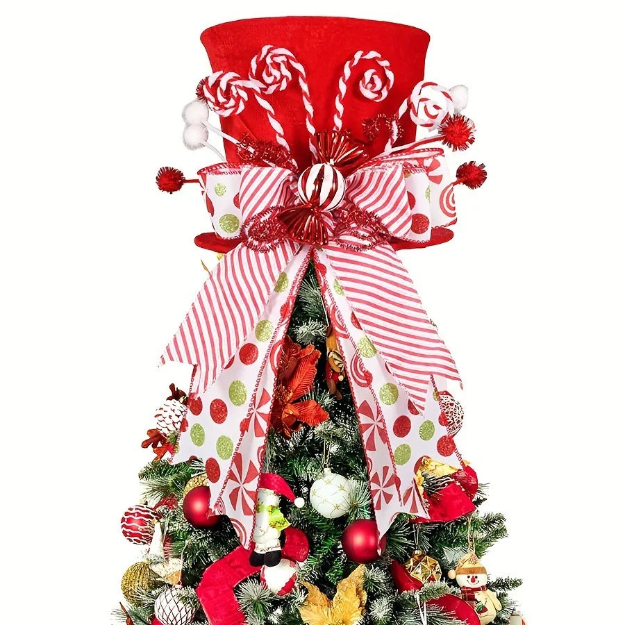 Red Christmas Centerpiece Decoration – Festive Holiday Table Accent