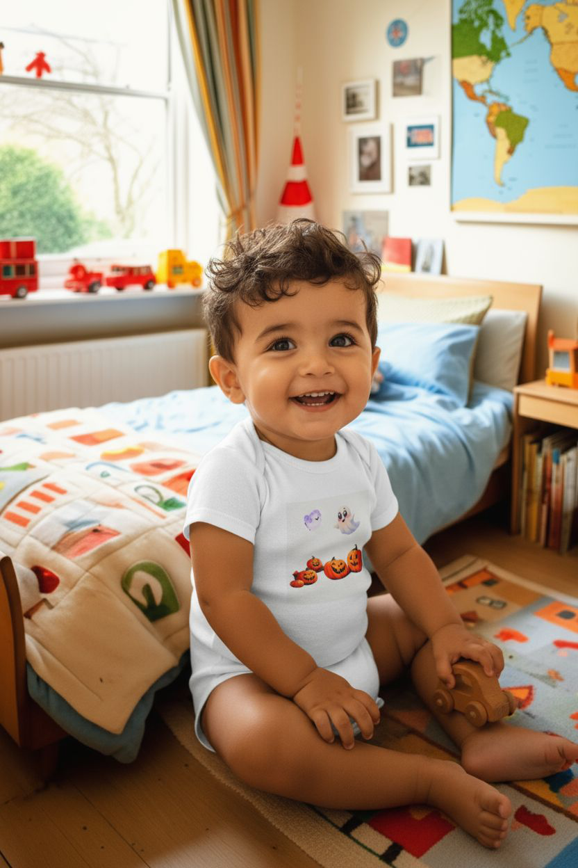 Baby Bodysuit - Kiddies Loves Halloween Design