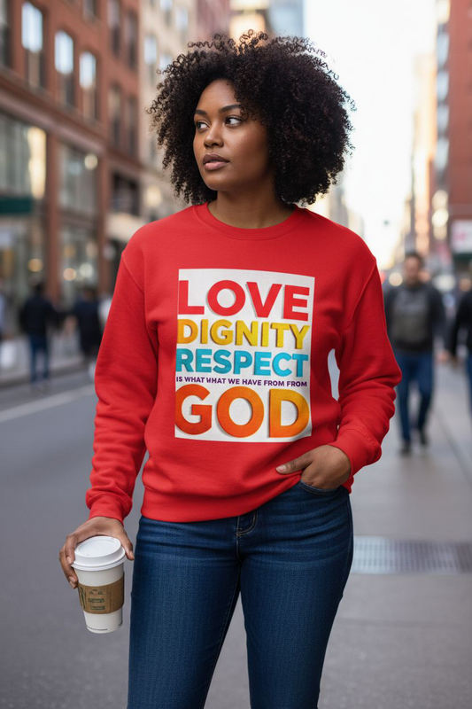 Colorful Inspirational Crewneck Sweatshirt, Motivational Gift, Unisex Crew Neck Top, Cozy Apparel, Spiritual Wear, Everyday Comfort