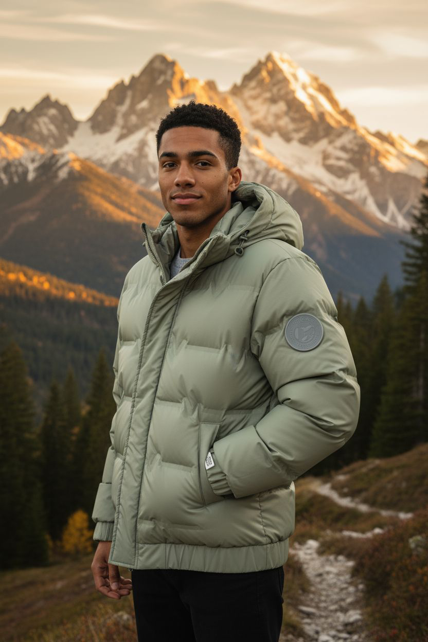 Simple Fashion Short Winter Clothing Coat Men