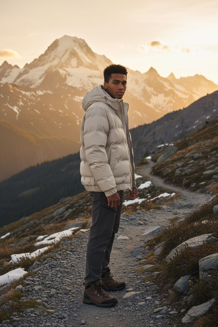 Simple Fashion Short Winter Clothing Coat Men