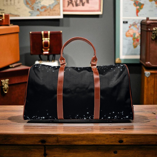 Galactic Waterproof Travel Bag, Adventure Travel, Personalized Luggage, Weekend Getaway, Stylish Gym Bag, Holiday Gift