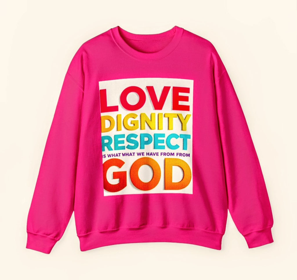 Colorful Inspirational Crewneck Sweatshirt, Motivational Gift, Unisex Crew Neck Top, Cozy Apparel, Spiritual Wear, Everyday Comfort
