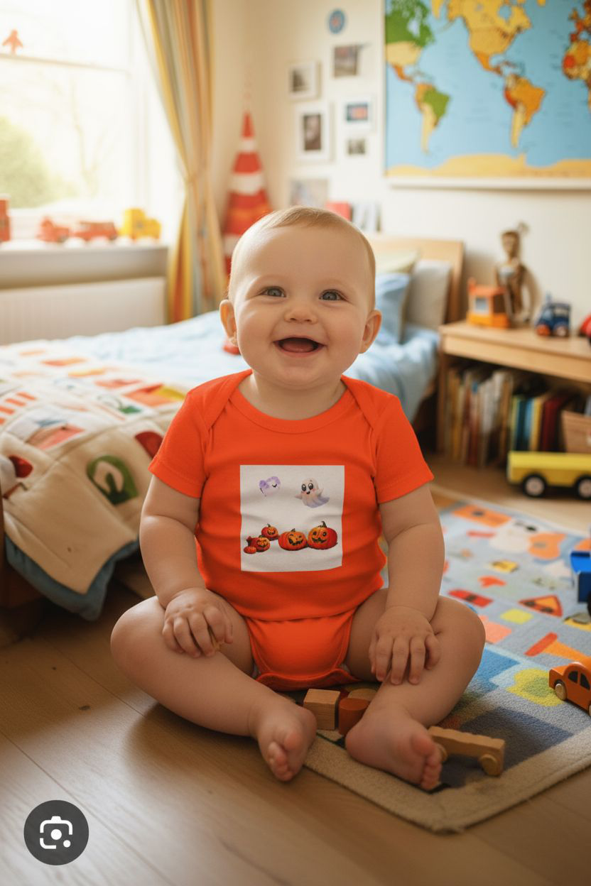 Baby Bodysuit - Kiddies Loves Halloween Design
