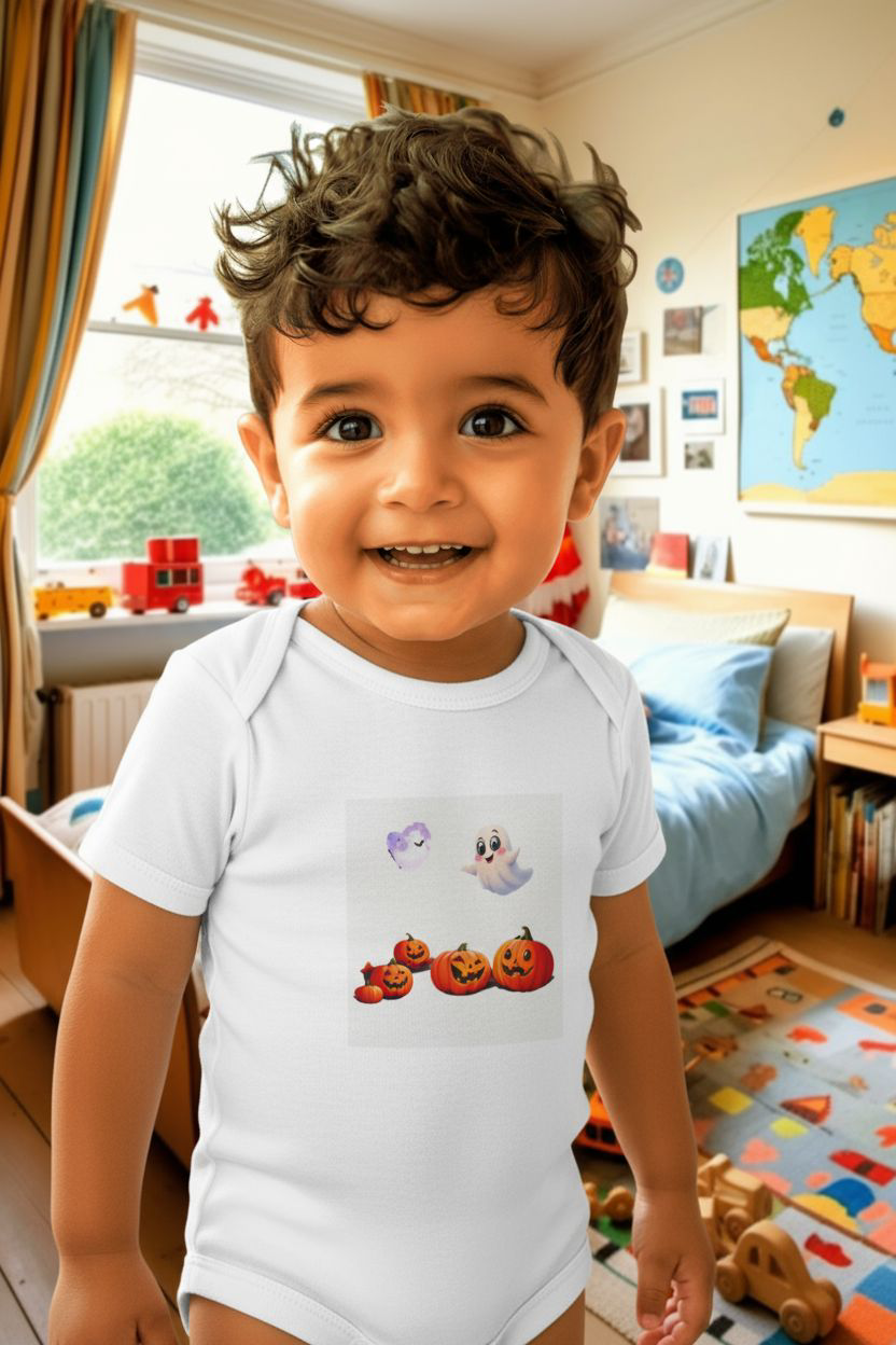 Baby Bodysuit - Kiddies Loves Halloween Design